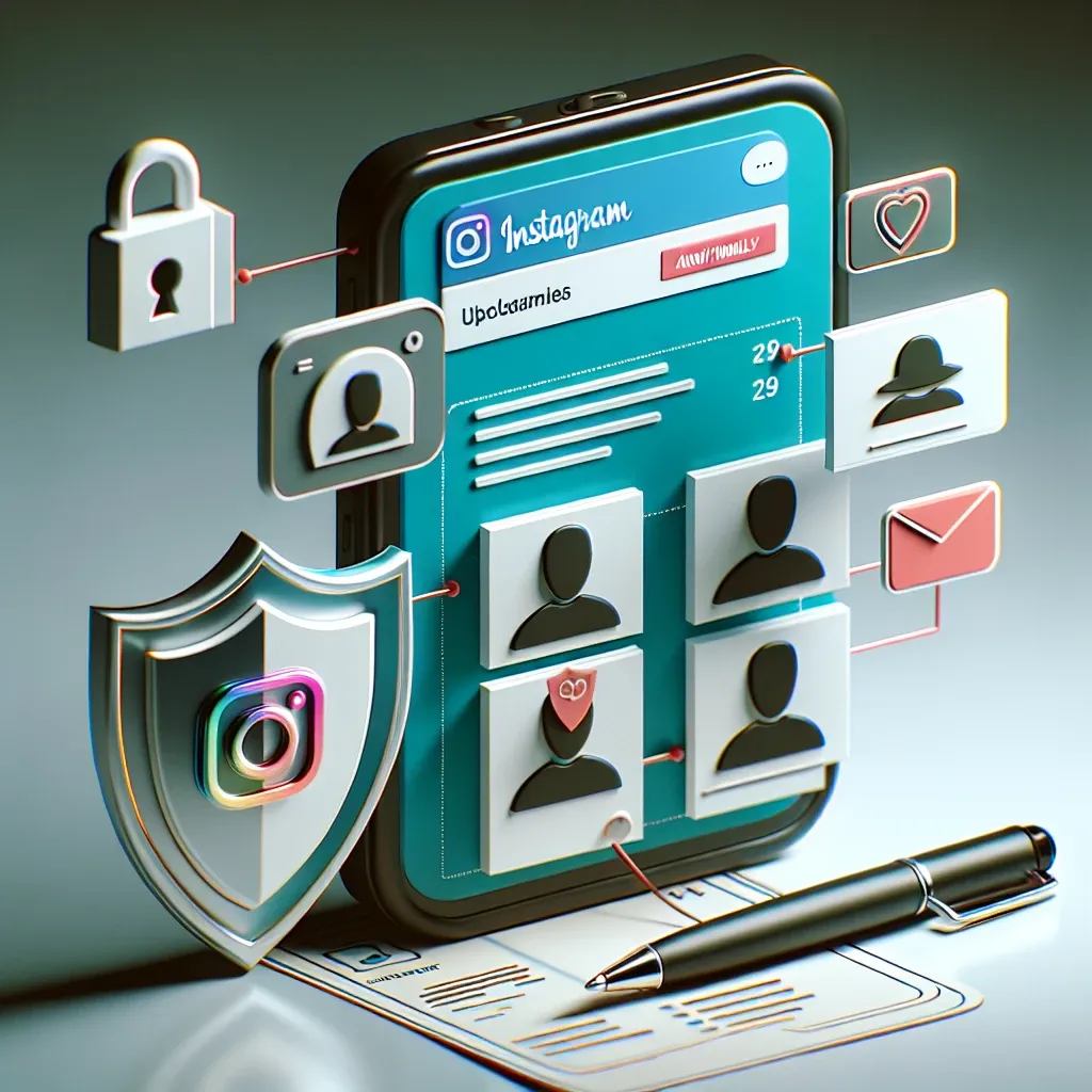 "Imagem destacando as melhores práticas para usar o Instagram de forma segura e anônima, com ícones de privacidade e dicas sobre configurações de conta."