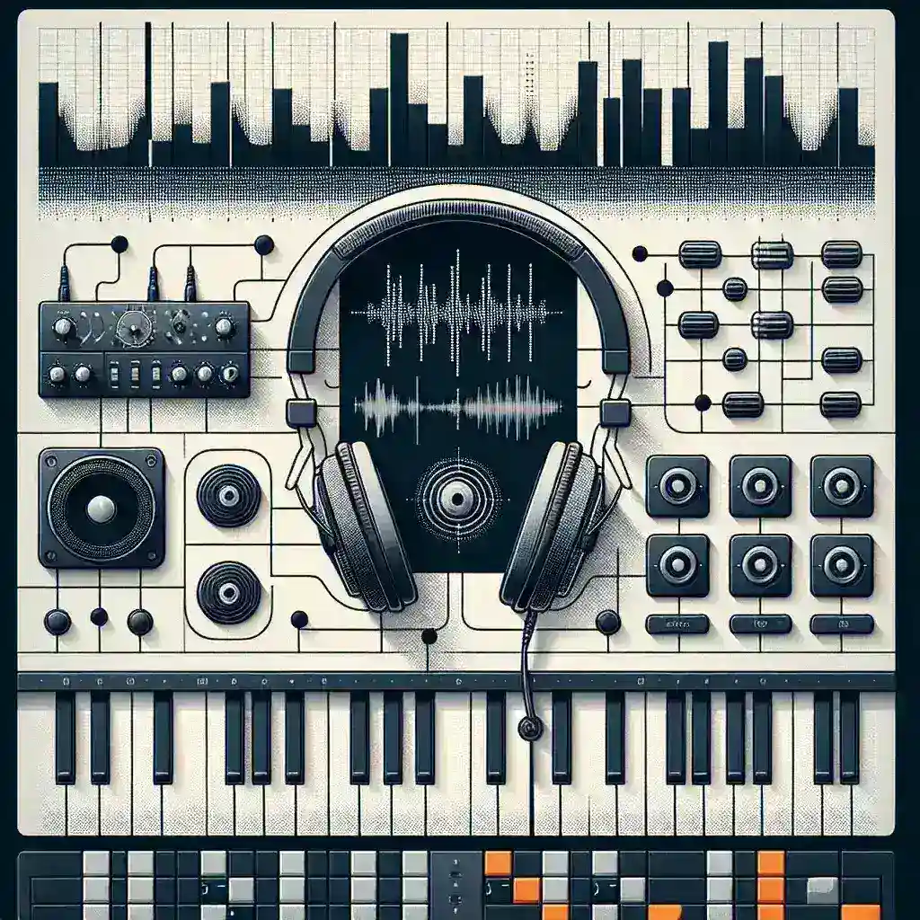 "Screenshot of top audio editing software interface showcasing features for music production in the article 'Melhores Softwares para Edição de Áudio e Produção Musical.'"
